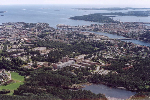 Aerial photo of Kristiansand